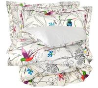 Linnea Parure de lit 300x240 cm 50x70 cm en 100% Coton Amazonia Ecru