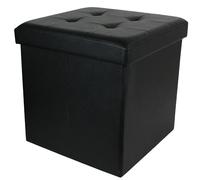 Linnea Pouf-coffre carré - Noir