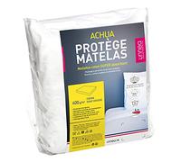 Linnea Protège Matelas 160x200 cm ACHUA Molleton 100% Coton 400 g/m2 Bonnet 50cm