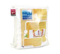 Linnea Protège Matelas 160x200 cm Bonnet 40cm Aubin 100% Coton gratté 2 Faces Environ 220g/m²