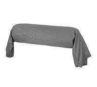 Linnea Taie de traversin 200x43 cm Satin de Coton Enzo Noir