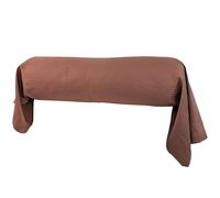 Linnea Taie de traversin 200x43 cm Satin de Coton Grand HÔTEL Marron Cuir