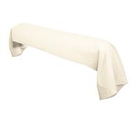 Linnea Taie de traversin uni 185X43 cm 100% Coton Alto Crème