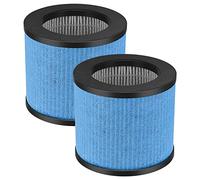 LINNIW TPAP002 Lot de 2 filtres de rechange compatibles avec purificateur d'air TOPPIN TPAP002 HEPA Comfy Air C1, H13 True HEPA et charbon actif, pré-filtre, pièce # TPFF002