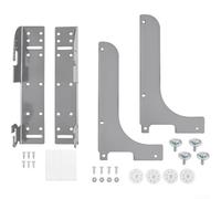 Linnkyfloa 5WB-DMKIT Kit de porte réglable 5WB1/5WB2/5CW2 Organisateurs d'armoire, ensemble de quincaillerie avec support réglable à 6 positions, finition argentée