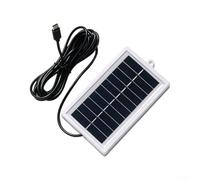 Linnkyfloa Compact pour panneau solaire de 3 W offrant une charge de 5 V via un port USB-C adapté pour les batteries de 3,7 V et 5 V dans l'éclairage extérieur
