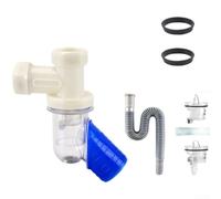 Linnkyfloa Connecteur de tuyau de vidange en forme de Y de 50 mm coude à 45 degrés, étanchéité automatique anti-odeurs, raccord de plomberie en PVC, joint étanche antidérapant (binaire)