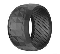 Linnkyfloa Couvre-roue avant en caoutchouc antidérapant pour Worx M500 M700 S300 M1000, pneus de bande de roulement avec gazon et boue améliorés, pièces de rechange absorbant les chocs (1 pièce)