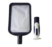 Linnkyfloa Filet de nettoyage de piscine avec adsorption murale, léger et portable pour écumoire à feuilles hors-sol et creusées, outil de collecte de débris en maille fine, pour utiliser la brosse