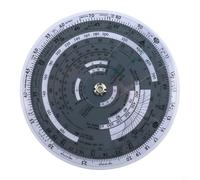 Linnkyfloa Flight Computer E6B-R Règle à glissière pour traceur d'aviation pour entraînement au vol, calculatrice circulaire en plastique de 15,2 cm avec côté vent et balances pour un vrai cap (E6B-R)