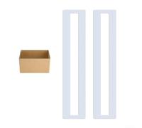 Linnkyfloa Gabarit de ligne pliable en silicone pour parking - 240 x 27 cm - Réutilisable - Pochoir de rayure pour trottoir d'allée, marquage routier, peinture - Guide de pulvérisation - Blanc (2