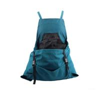 Linnkyfloa Gadget de cour Oxford unisexe avec poches en machine, tissu lavable et accordable pour la récolte des fruits, grand pour tablier, cueillir les légumes - (bleu/rouge/vert/gris) (vert)