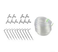 Linnkyfloa Outdoor Hose Indoor Plus - Tuyau d'arrosage pour une installation facile, robuste, flexible, pour arroser les plantes, 5 m, jardin, 10 m, PVC ou finition blanche pour ensemble (kit de 10 m)