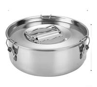 Linnkyfloa Panier vapeur en acier 304 pour autocuiseur - Support stable pour gâteaux et pâtisseries - Accessoire de cuisine emboîtable - Argenté (L)