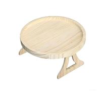 Linnkyfloa Plateau pliable pour canapé : porte-gobelet en bois et étagère à collation, accoudoir de canapé, table d'appoint peu encombrante, boissons, livres, télécommandes, décoration d'intérieur