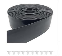 Linnkyfloa Sangle de rechange en PVC pour chaises de terrasse, sangles de chaise de pelouse avec clous, kit de réparation résistant aux intempéries, pour meubles de piscine, de plage, noir, blanc
