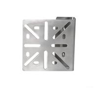Linnkyfloa Support d'angle en acier pour sonnette vidéo extérieur en acier | Large vue à 270 degrés, installation murale verticale, améliore la surveillance des coins, finition en acier argenté