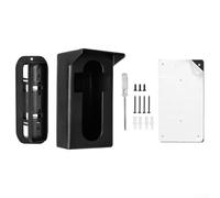 Linnkyfloa Support de sonnette vidéo rotatif réglable pour portes à ouverture vers l'intérieur, ABS résistant aux intempéries avec angle de vision optimal, support d'installation de sécurité à