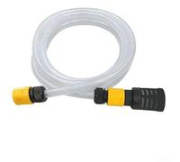 Linnkyfloa Tuyau d'arrivée d'eau et filtre d'arrêt d'eau pour jardin, extérieur, lavage de voiture - 200 cm/300 cm tuyau flexible en PVC renforcé avec diamètre intérieur 0,25 cm blanc (300 cm)