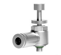 Linnkyfloa Vanne d'accélérateur à régulation de vitesse pour nettoyeurs haute pression - Raccord rapide en acier inoxydable 304 compatible avec M5 plus de 8 plus de 4 3 sur 8 demi-ports 6 x 8 x 3 cm