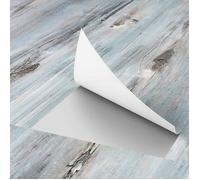 Lino Sol Rouleau Vinyle Adhésif 90×15CM lle PVC Adhesive Sol Bois bleu Carrelage pour Murs Lino Sol Bois Bleu 5 lles 5 DAL SOLS PVC