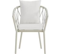 Linos chaise de jardin blanc.
