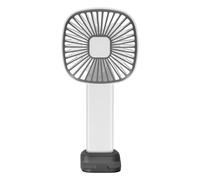 LinQ Ventilateur Portable 3 Vitesses Réglables USB-C avec Socle Support Stable Gris