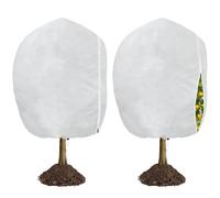 LINSOCLE Lot de 2 Housse Hivernage pour Plantes, 210cm X 180cm Voile Hivernage Plante Exterieur, Voile D'hivernage, Bache Hivernage Protection Plante Hiver pour Olivier Palmier Citronnier Arbre