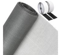 LINSOCLE Rouleau Moustiquaire, 600x150cm Toile Moustiquaire Fibre de Verre, Filet Anti Moustiques pour Fenêtre, Découpable, Indéchirable, With Fixation Auto-Agrippante (Adhesive)