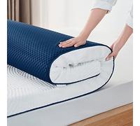 LINSY Home Surmatelas en Gel à mémoire de Forme, 140 x 200 cm, Hauteur 7,5 cm, surmatelas en Gel à mémoire de Forme, dureté H2 et H3, avec Housse Lavable