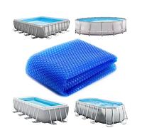 Bâche à bulles ovale 3,66m x 6,10m pour piscine - 180 Microns - Bleu - Linxor