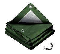 Linxor - Bâche de Protection extérieure Universelle imperméable réversible avec œillets - 150g - Gris et Vert - 4 x 5 m