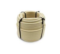 Linxor - Bobine, Rouleau de tendeur élastique - 25 mètres x 6 mm - Beige