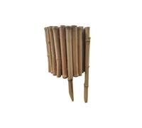 Linxor – Bordure à planter, clôture de jardin flexible en bambou – 100 x 20 cm – Bois clair