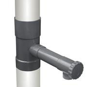 Linxor - Collecteur, récupérateur d'eau de pluie pour gouttière - Diamètre 8 cm