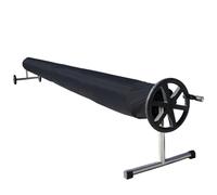 Couverture, bâche de protection pour enrouleur de piscine - 3.80 m - Noir - Linxor