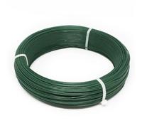 Fil d'attache en acier galvanisé plastifié pour grillage ou autre - 100 m x 1.3mm Ø - Vert - Linxor Vert G