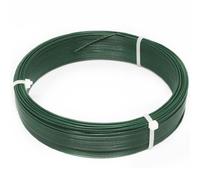 Fil d'attache en acier galvanisé plastifié pour grillage - Linxor - 50m x 1.3mm Ø - Vert