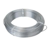 Fil de tension en acier galvanisé pour grillage ou autre - 50 m x 2.4mm Ø - Gris - Linxor