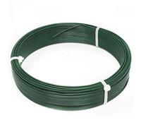 Linxor France ® Fil d'attache en Acier galvanisé plastifié pour Grillage ou Autre - 50 m x 1.5mm Ø - Vert - Norme CE