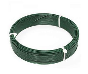 Linxor France ® Fil d'attache en Acier galvanisé plastifié pour Grillage ou Autre - 50 m x 1.5mm Ø - Vert - Norme CE