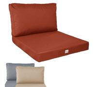 Linxor - Kit de Coussins pour Salon de Jardin déhoussables - 60 x 60 cm - Plusieurs Coloris