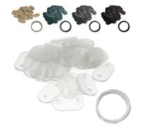 Linxor - Lot de 10 Kits de Fixation pour Brise Vue, canisse Anti-UV - Plusieurs Coloris Disponibles