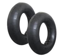 Linxor - Lot de 2 Chambres à air Valve coudée pour brouette, Diable, Chariot, Tondeuse ou Autre - 4.8/4.00-8