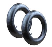Linxor - Lot de 2 chambres à air valve droite pour brouette, diable, chariot, tondeuse ou autre - 3.50-8