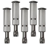 Lot de 5 pitons douilles escamotables en inox Ø 12 mm - Linxor