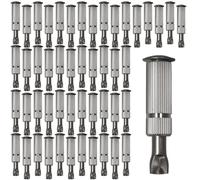 Lot de 50 pitons douilles escamotables en inox Ø 12 mm