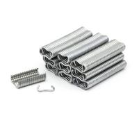 Linxor - Lot de 600 agrafes rapides galvanisées pour grillage, clôture, cage - Gris