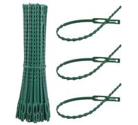 Linxor - Lot de 600 Attaches crantées pour Plantes, Supports, Tuteurs, Liens réglables pour arbustes, potagers - Vert - Plusieurs Dimensions