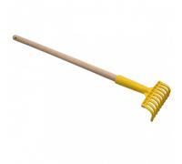Linxor - Peigne, râteau à Olives 9 Dents avec Manche en Bois 77 cm - Jaune